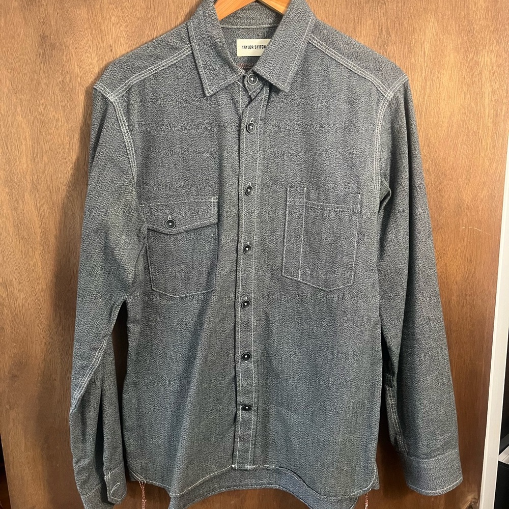 Taylor Stitch Gray Casual Button Down Shirt